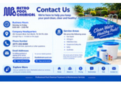 Contact Metro Pool Chemical for Pool Service in Tarrant County, TX