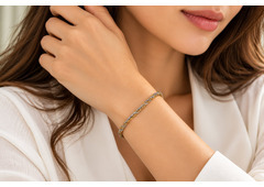 K18 Yellow Gold Rope Chain Bracelet